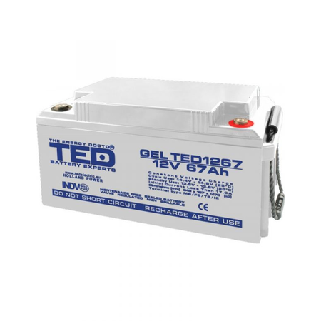 Acumulator 12V 67Ah GEL DEEP CYCLE M6, TED Electric TED003461