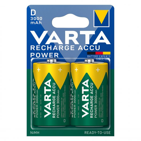 Varta Acumulatori 3000mAh Preincarcati 1.2V Ni-MH D R20 B2