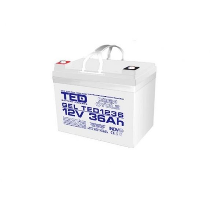 Acumulator 12V 36Ah GEL DEEP CYCLE M6, TED Electric TED003386