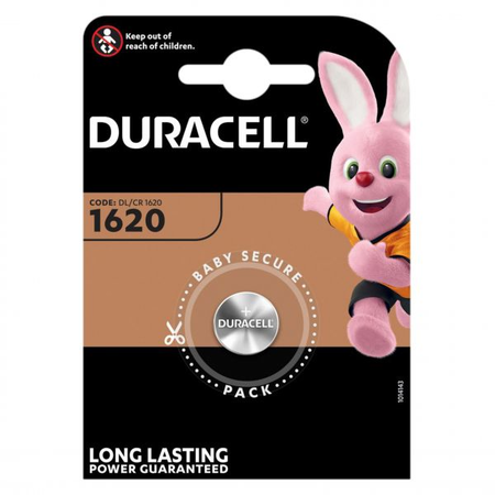 Baterie litiu 3V CR1620 75mAh, Duracell