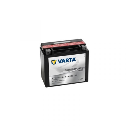 Baterie Moto AGM 12V 18Ah, 518901026 YTX20L-BS Varta