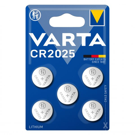 Baterii litiu 3V CR2025 170mAh, 5 Buc. Varta