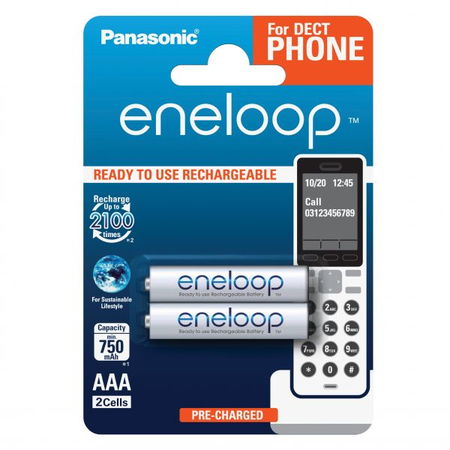 Eneloop Acumulatori Ni-Mh 1.2V AAA R3 750mAh Phone B2 BK-4MCCE/2DE B2