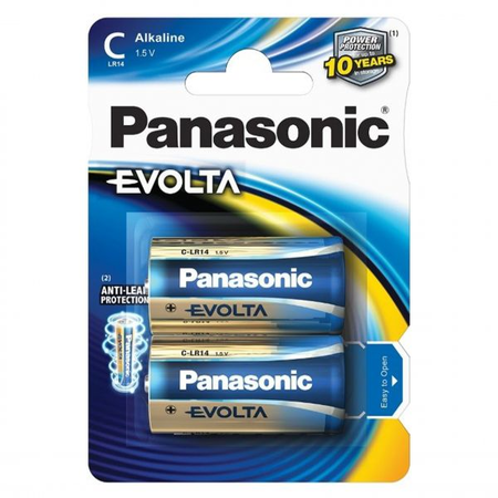 Baterii C R14, blister 2 Buc. Panasonic EVOLTA