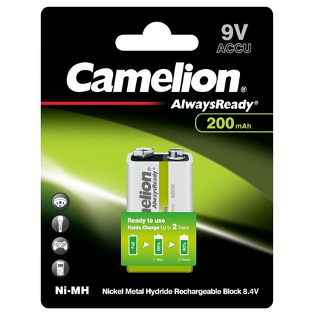 Camelion Acumulator 200mAh Preincarcat 9V Ni-MH 6LR61 6LF22