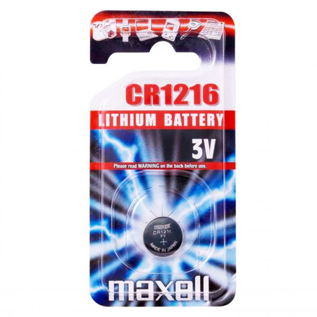 Baterie litiu 3V CR1216 25mAh, Maxell