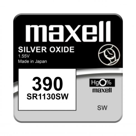 Baterii ceas oxid argint 389 390 SR1130SW, 1 Buc. Maxell