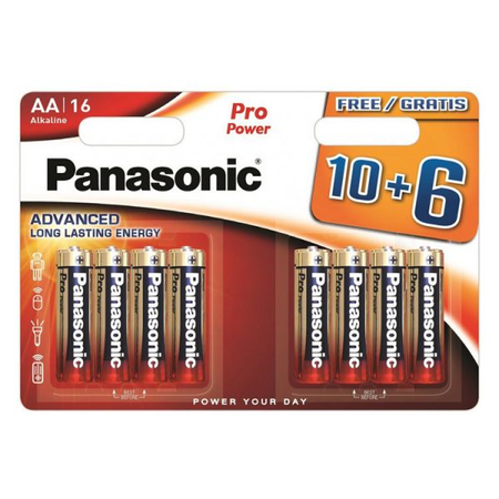 Baterii AA R6, blister 16 Buc. Panasonic PRO