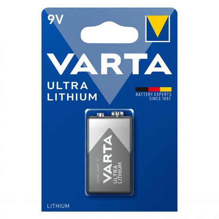 Baterie litiu 9V 6LR61 6F22, Varta