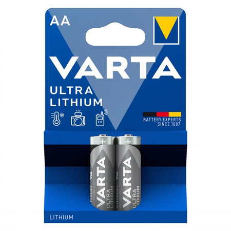 Baterii litiu AA R6, Blister 2 Buc. Varta