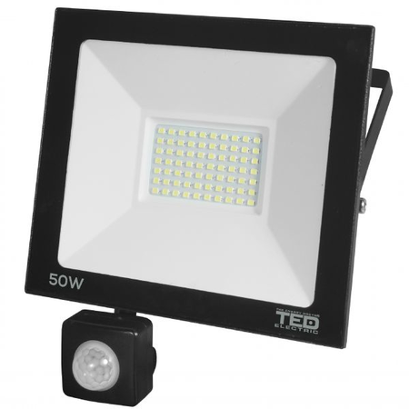 Proiector LED cu senzor 50W 6400K 5000lm, TED