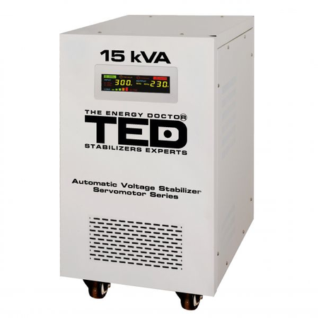 Stabilizator tensiune 15KVA 12KW, Monofazat, TED