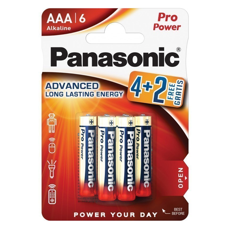 Baterii AAA R3, blister 4 + 2 Buc. Panasonic PRO