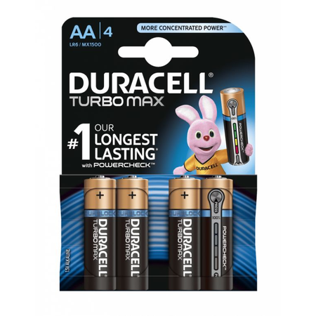 Baterii AA R6, blister 4 Buc. Duracell Optimum