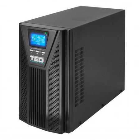 UPS 3000VA / 2700W Online-dubla conversie, RS232 si USB, x schuko, TED new