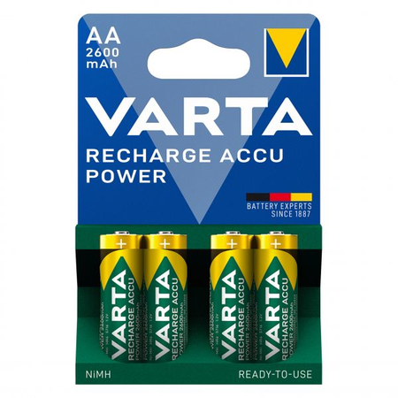 Varta Acumulatori 2600mAh Preincarcati 1.2V Ni-MH AA R6 B4