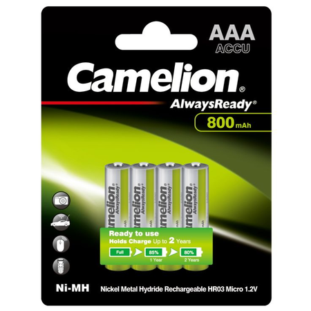 Camelion Acumulatori 800mAh Preincarcati 1.2V Ni-MH AAA R3 B4