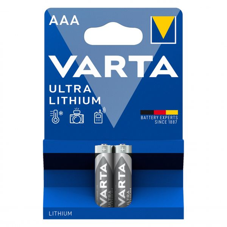 Baterii litiu AAA R3, Blister 2 Buc. Varta