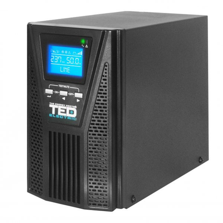 UPS 1000VA / 900W Online-dubla conversie, RS232, USB, x schuko, TED new