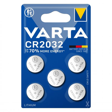 Baterii litiu 3V CR2032 230mAh, 5 Buc. Varta