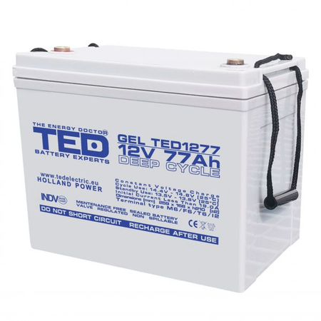 Acumulator 12V 77Ah GEL DEEP CYCLE M6, TED Electric TED003409