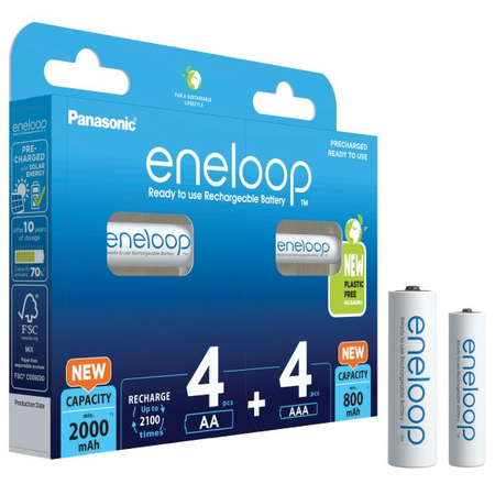 Eneloop Acumulatori Ni-Mh 1.2V AA R6 2000mAh si AAA R3 930mAh BK-KJMCDE44E B8