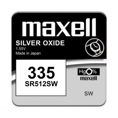 Baterii ceas oxid argint 335 SR512SW, 1 Buc. Maxell