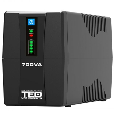 UPS 700VA / 400W cu LED si 2 prize Line Interactive, TED