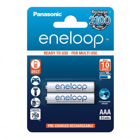 Eneloop Acumulatori Ni-Mh 1.2V AAA R3 750mAh BK-4MCCE/2BE B2