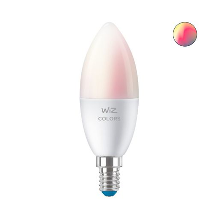 Bec LED lumanare C37 4.9-40W E14 922-965 RGB wifi, Wiz