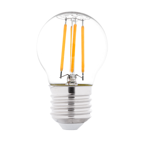 Bec LED Filament Sferic G45 2W E27 2700K Clar