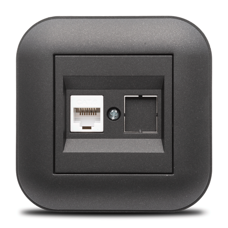 Ovivo Loft Priza UTP CAT6 ST Negru