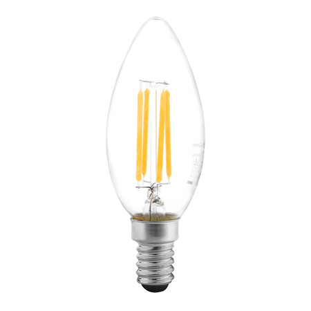 Bec LED Filament Lumanare 4W E14 6500K Clar