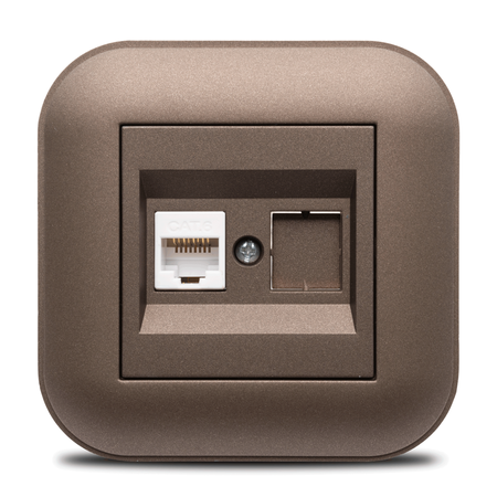 Priza UTP CAT6 Loft ST Mocha