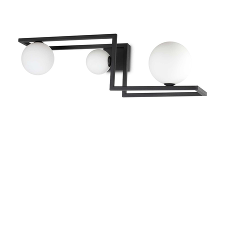 Lampa cu montaj pe tavan Angolo pl3 Negru