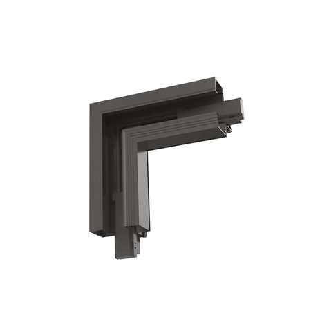 Accesoriu corp de iluminat Arca corner recessed right left+connector Negru