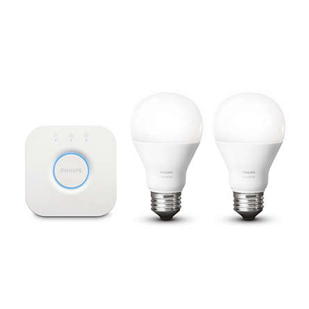 Kit Philips HUE Starter Kit 2 becuri 9W E27 si Consola