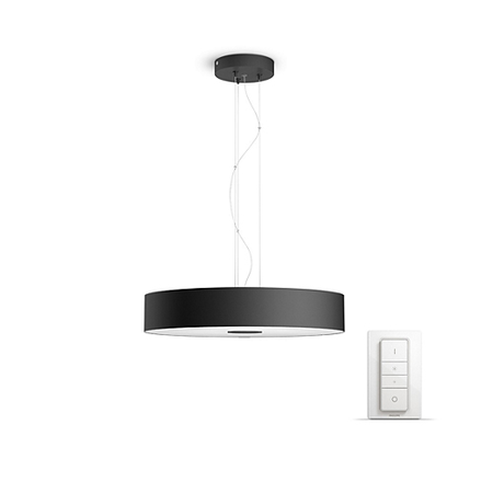 Lustra/ Corp de iluminat suspendat Philips HUE Fair Negru bec LED intrerupator dimabil inclus