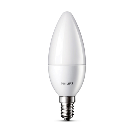 Bec Philips LED lumanare B38 FR 7 60W 2700K 806lm E14 15.000h