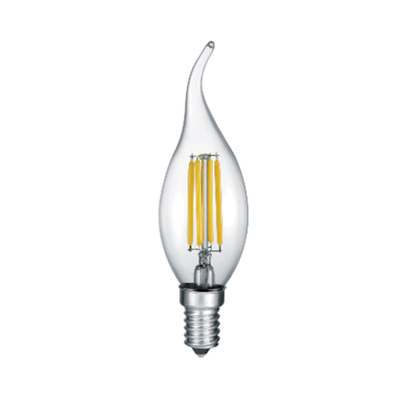 Bec LED forma lumanare clar Filament BA35 CL 4-35W 2700K (400lm) E14