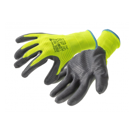 Manusi de protectie acoperite cu nitril vechte verde/dkgrey (12 perechi/pachet) 9