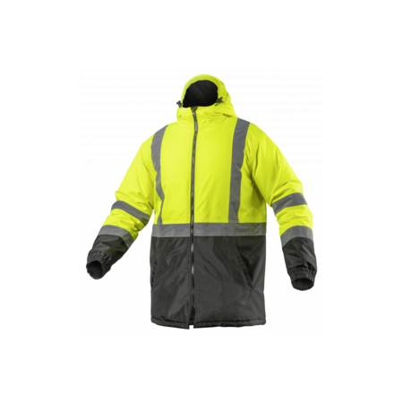 Sacou de avertizare leda parka galben izolat 3xl