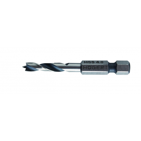 HEX Shank Stubby Drill Bit, 1/4-inch, din otel HSS, Ø 4 mm, l = 60 mm