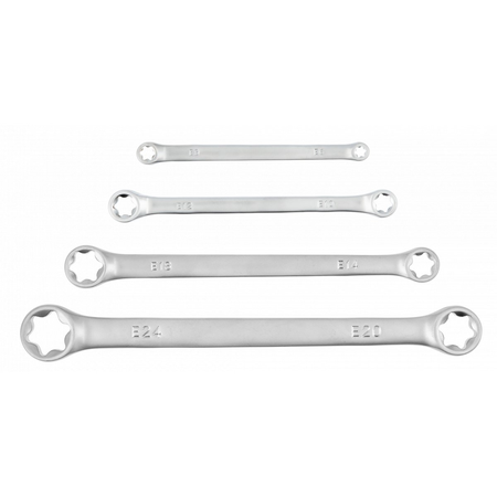 Torx Ring Spanner Set 4PCs, E6-E24