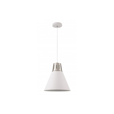 Lampa tavan - Ceiling fixture GIANNI L,8150,AC220-240V,50/60Hz,1*E27,max.40W,IP20, Diameter32cm,single, white/silver