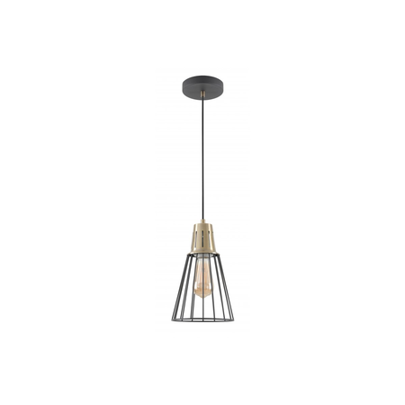 Lampa tavan - Ceiling fixture KALIOPE,8068,AC220-240V,50/60Hz,1*E27,max.40W,IP20, Diameter 18cm, single, black/gold