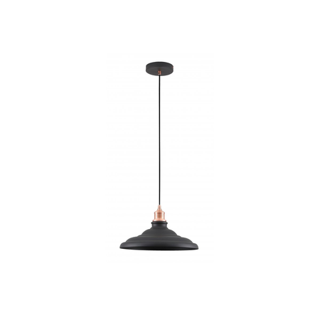 Lampa tavan - Ceiling fixture LORET L,9721 AC220-240V,50/60Hz,1*E27, max.40W, Diameter 34,8 cm,IP20, single, black