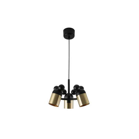 Lampa tavan - Ceiling luminaire MOUSE II, 0598, max.250V, 50/60Hz, 3*E27, max.25 W, IP20, avg. 30 cm, gold/black