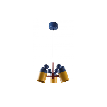 Lampa tavan - Ceiling luminaire MOUSE II, 1854, max.250V, 50/60Hz, 3*E27, max.25 W, IP20, avg. 30 cm, navy/yellow