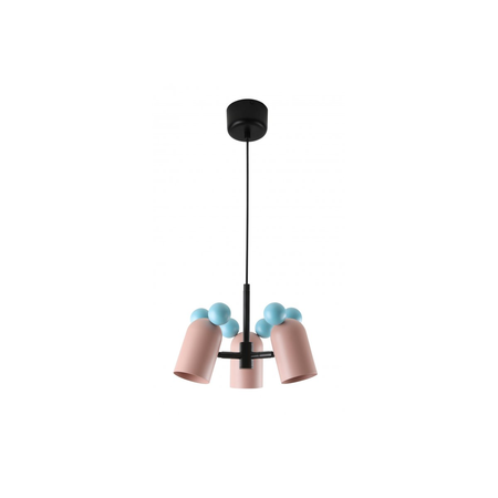 Lampa tavan - Ceiling luminaire MOUSE II, 2677, max.250V, 50/60Hz, 3*E27, max.25 W, IP20, avg. 30 cm, pink